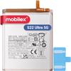 MOBILEX® Batteria EB-BS908ABY per Samsung Galaxy S22 Ultra 5G | 5000mAh - OEM | Sostituzione interna con adesivo | Capacità originale