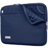 TECHGEAR Manica resistente all'acqua antiurto della compressa 9-11 pollici per la linguetta della galassia del iPad