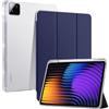 CiimWaa Custodia per Xiaomi Pad 8/7 / 8 Pro/ 7 Pro/Xiaomi Poco Pad X1 11.2 pollici, Ultra Sottile con Cover Leggero Supporto Leggero PU Case, Auto Sleep/Wake Protettiva Smart Cover, Blu scuro