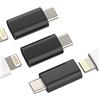 HOYULLI Adattatore caricabatterie da Lightning femmina a USB C maschio (confezione da 3) per Apple iPhone15 Pro Max Plus per iPad Air Mini, compatibile con Samsung Galaxy Note S10 S22 S21 S20 S23 Ultra Type-c
