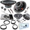 EvoTuning Kit 8 Casse Altoparlanti Focal Ant e Post per Audi Q5 dal 2013 | Set Focal Universal ISU 200, + 1 Kit Focal Auditor ASE165, + 4 Anelli e cavi Adattatori (NO PLUG AND PLAY)