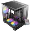 EMCA4 Computer Gaming PC Mini Panoramic Assemblato Ryzen 5 7500F fino a 5Ghz - RX 9060XT 16GB 16GB - SSD M.2 1TB nvme - Ram 32GB DDR5 6000Mhz - ARGB - Windows 11 - WIFI - Bluetooth