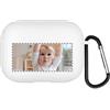 QIHENGPLUS Cover personalizzata per foto Compatibile con Apple AirPods Pro, copertina morbida personalizzata con la tua immagine e testo (Bianco)