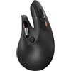 ProtoArc EM11 Pro Mouse Ergonomico con Rotella Scorrimento Laterale, Nero | per Mani Grandi 19-21,5 cm, Personalizzabile Tramite Browser, 2*Bluetooth + 2,4 G Wireless, Ricaricabile