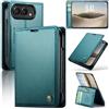 oiysrtoc Cover per iPhone Duo in Pelle PU Premium, Portafoglio con 3 Fessure Carte e Supporto, Blocco RFID, Chiusura Magnetica Custodia iPhone Duo, Verde