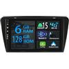 Keconsing [6+128GB] Keconsing 10.1 Android 15 Autoradio per Skoda Octavia 3 2013-2018 Radio Carplay Wireless Car Play GPS Auto Navi Screen Bluetooth Mirror Link Player Stereo Touch Screen SWC WIFI FM