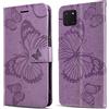 DENDICO Cover per Galaxy Note 10 Lite/Galaxy A81 / Galaxy M60S, Portafoglio Custodia in PU Pelle per Samsung Galaxy Note 10 Lite, Antiurto Cover a Libro con Slot per Carte, Viola
