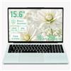 LONGEVINCE Computer portatile da 15,6 pollici M3-7Y32 Processor 16GB RAM SSD Schermo grande Bluetooth 5.0 Impronta digitale portatile Ultrabook Wi-Fi,USB3.0 (Verde, 16+256GB)