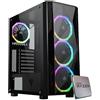 EMCA4 Computer Gaming PC Assemblato Fisso Ryzen 7 5700X - RTX 4060 8GB - SSD M.2 1TB nvme - Ram 32GB DDR4 3200Mhz - 6 ventole RGB - WIFI - Windows 11