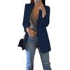 Generisch Blazer, giacca da donna elegante, lunga da lavoro, sottile, giacca da donna, cardigan, tuta stampata, blazer da donna elegante