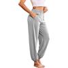 Ekouaer Pantaloni da Pigiama da Donna Lunghi Inverno Pantaloni da Notte con Tasche Caldo Pantaloni Sportivi Invernale Felpa Tuta Vita Alta S-XXL