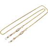 DNLKWGO Catena di cristallo per occhiali da sole, catena per occhiali da sole, collana per donne