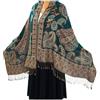 XINGSHUNFU Sciarpa pashmina rave paisley, scialle indiana, scialle da donna, esotici, sciarpe per abiti da sera