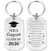 Viayen Graduation Gifts for Men Women - Graduation Decorations Class of 2025 Keyring for High Middle School College PHD MBA