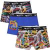 Get Trend Hot Wheels Boxer Bambino in Cotone 2-7 Anni, Set 3 Mutande Traspiranti, Boxer Ragazzo, Elastico Comfort, Idea Regalo