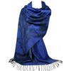 GFM® Sciarpa stile Pashmina, fantasia piume Pao