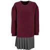 Kocca- Abito con Gonna plissè Donna, Fantasia Bicolor, Girocollo, Maniche: Lunghe Modello: A25PAB7565ABUN0000