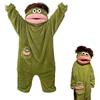 STOAT Onesie Divertente Fleece Pigiama .per Taglie S/M/L/XL, Tuta in Peluche Extra Morbida con Cappuccio e Tasche Grandi, Loungewear Calda e Comoda per casa, Super Morbido