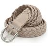 styleBREAKER Cintura da donna intrecciata sottile in ecopelle PU | 2,8 cm di larghezza, 110 cm di lunghezza totale (senza fibbia). Regolabile in modo continuo grazie alla struttura del
