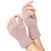 CLASSE77 - Guanti mezze dita in Lana al 70% e Cashmere al 30% - Donna - Artigianale - Made in Italy