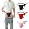 KEACUT G-String Cotone Uomo Vita Bassa 3D Pouch Nero/Nero/Nero 3 Pz