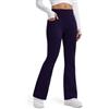 Libin Leggins Termici Donna Invernali Sportivi Pantaloni | Impermeabile Vita Alta in Pile Felpati Tuta leggings a Zampa Yoga Gym Palestra Trekking Neve Sci con Tasche
