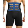 MISS MOLY Shapewear - Boxer da uomo a vita alta, senza cuciture, a compressione, modellante, per il controllo della pancia