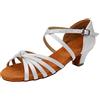 Generico Bambina Scarpe da Ballo Latino Americano con Tacco Basso 3.5cm Scarpe da Ballo da Salsa Bachata Per Bambini Elegante
