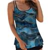 Generico Parte Superiore Tankini Fascia Frontale Twist Parte Superiore Donna Top da Donna Solo Top per Costume da Bagno con Controllo della Pancia Costume Bagno Solo per con Controllo della Pancia