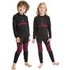 NOOYME Intimo Termico Bambino Biancheria Intima Termica Bambina Pantaloni e Maglia Termica Traspirante Asciugatura Rapida per Sci Corsa Calcio