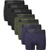 Bamboo Basics RICO7P, boxer da uomo, traspiranti, in jersey singolo, confezione da 7 pezzi