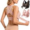 Generic Reggiseno Posturale Donna Senza Ferretto Reggiseni con Chiusura Frontale Supporto Schiena Push Up Reggiseni Senza Cuciture Comfort Lifting Reggiseno a Coppa Intera Schiena Spalla Sollievo Bra Sportivo