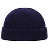 SHTGOI 2 pezzi berretto lavorato a maglia in lana unisex tinta unita cappello da pescatore cropped Troyer berretto marinaio hip hop Beanie traspirante berretto invernale per uomo donna