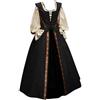 Generico Costume Gotico Donna Rinascimento Vestiti di Medievali Vestito da Medieval Vintage Gotico Vestito Donna Lungo Abito Carnevale Principessa Costumi Medievale Rinascimentale