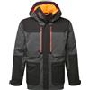 Portwest EV461 - Parka invernale da uomo, impermeabile, isolato, traspirante, riflettente, con cappuccio e cuciture nastrate