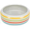TRIXIE 60807 - Ciotola in ceramica per conigli, 500 ml/ø 16 cm, colore: verde/blu/crema