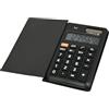 Majestic K10 - Calcolatrice Tascabile, display 8 cifre, doppia alimentazione: solare e a batteria AG10, custodia protettiva inclusa