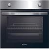 Candy Idea FIDCP X200, Forno Statico, 70L, 2400W, 1 Vassoio e 1 Griglia, Ventilazione Radiale, Pulizia Aquactiva, 4 Funzioni, 2 Telecomandi Meccanici, Porta Doppia Vetro, Inox e Nero