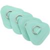 iplusmile Patch Triangolare d Ring per Canoe e Zattere Gonfiabili Nero | Pvc, Installazione Semplice, Compatibilità Versatile, Accessorio Leggero per Sport Acquatici