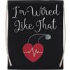Jinbetee Pacemaker Gift Funny Icd Surgery Borsa Da Palestra Nera In Cotone Riutilizzabile Black Gym Bag Cotton Reusable Sport Sack