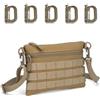 Generic Borsello Tattico Tracolla Molle Uomo Donna | Pochette Multiuso Impermeabile in Nylon 600D con 5 Moschettoni for Trekking Urbano e Viaggio