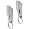 Jwthee Portachiavi per cintura di servizio, clip per chiave da cintura da 2, | Portachiavi con passante per cintura in acciaio inossidabile, porta passante per cintura, portachiavi con portachiavi