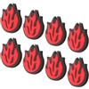 BESPORTBLE 8 Pezzi Antivibrazione in Silicone Rosso, Forma | Gommini Antivibrazione Tennis a Ciambella, Inserimento Stabile, per Racchetta da Tennis e Badminton