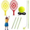 Generic Tennis Rebounder Solo Tennis Ball Rebounder | Attrezzature da campo per giochi domestici Giocatori Atleti Colpire Tempo libero Sport Match Feedback Persona