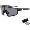 LBAWJWAIL Occhiali da sole sportivi polarizzati PV for uomo Donna Occhiali da | Occhiali da sole Protezione UV400 for bici Occhiali da sole Baseball Corsa Ciclismo Pesca Softball Golf