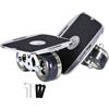 LOVIVER Tavola da Scivolamento Piattaforme in Lega di Alluminio Durevole Pattini da con Ruote in PU Antiscivolo Skateboard Diviso Portatile