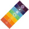 Zymoplas Tappeto da meditazione Yoga Tappetino multiuso con nappa Per Chakra Scialle Buona fattura Arazzo colorato per viaggi in spiaggia