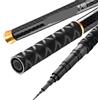 YGMNQAL Canne da pesca in carbonio 1.8M-7.2M Viaggio telescopico portatile | Canne da pesca in carbonio Telescopiche portatili da viaggio Mini Stream Feeder Pole Hard Pesca alla carpa d'acqua dolce