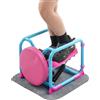 Jerool Mini stepper con sedile, idraulico, silenzioso, per casa e allenamento | Con display a LED, 2 fasce di resistenza, portata 100 kg, salvaspazio, per un allenamento delicato sulle articolazioni