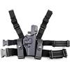 Gexgune Fondina tattica per gamba Pagaia destra Cintura coscia Livello 3 Lock Duty pistola Pistola Fondina con custodia torcia caricatore per G1ock17 19 22 23 31(2 colori opzionali)
